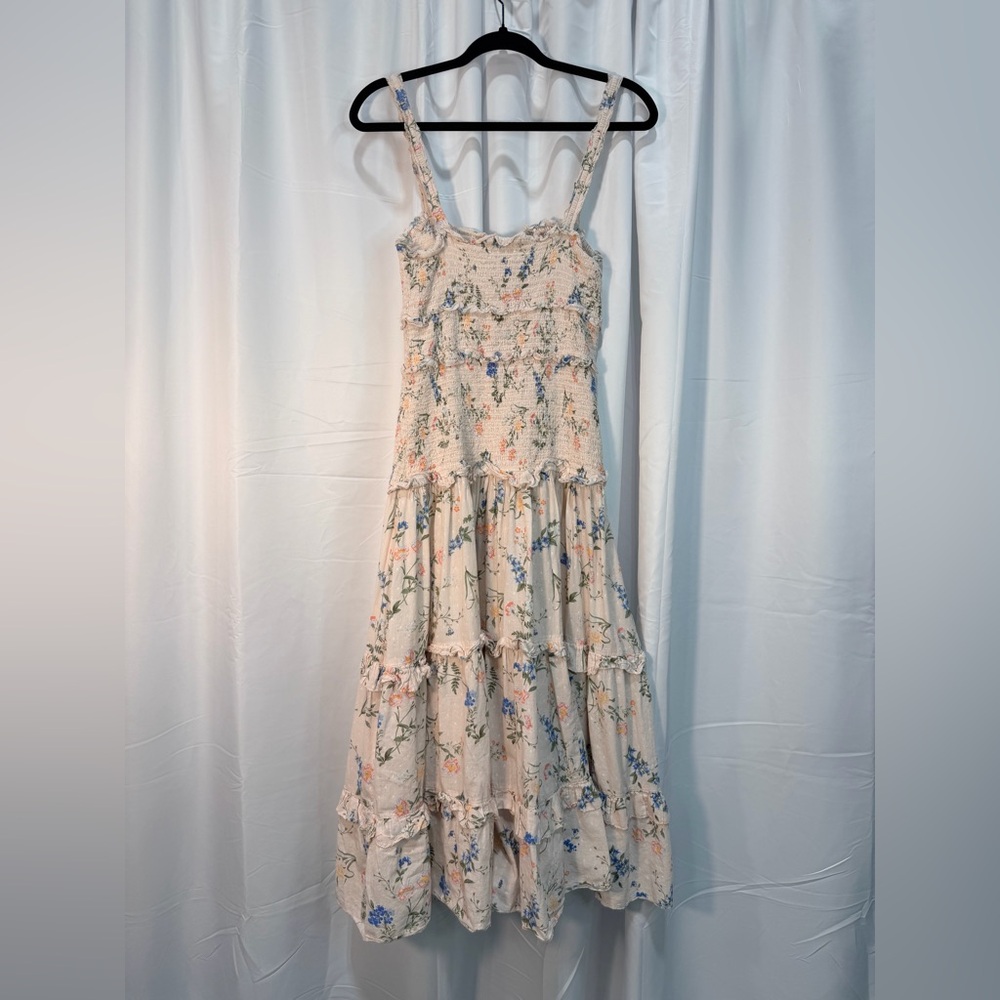 SAYLOR Cream Floral Maxi Dress